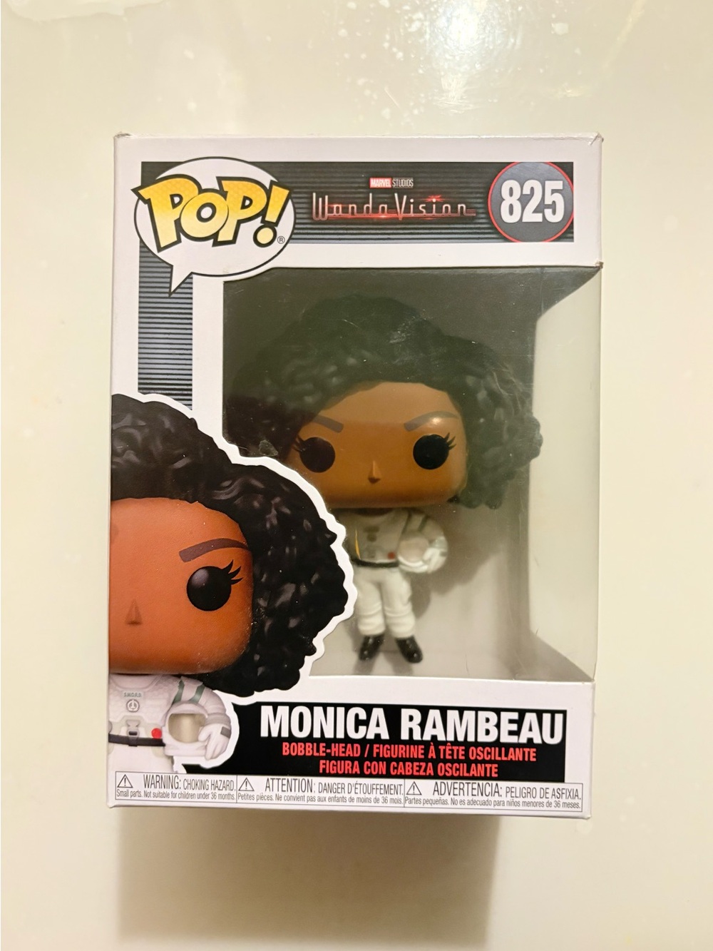 Funko Monica Rambeau Vinyl Figure - White Suit, Black Hair